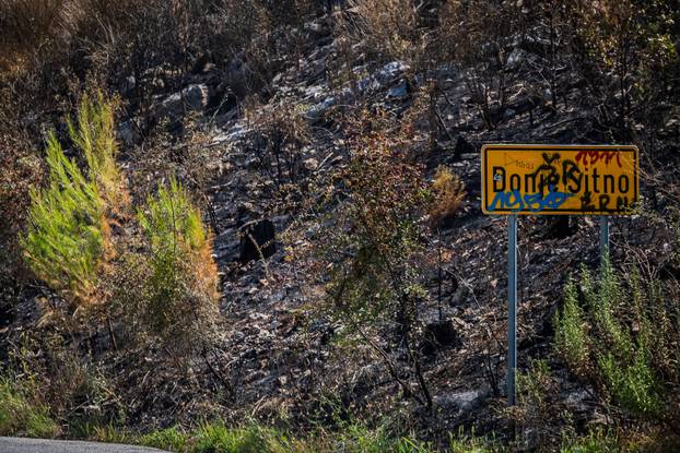 Žrnovnica: Zgarišta po obroncima Mosora