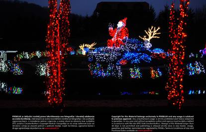 Božićna priča iz Čazme  blista  u 1,5 milijuna šarenih lampica