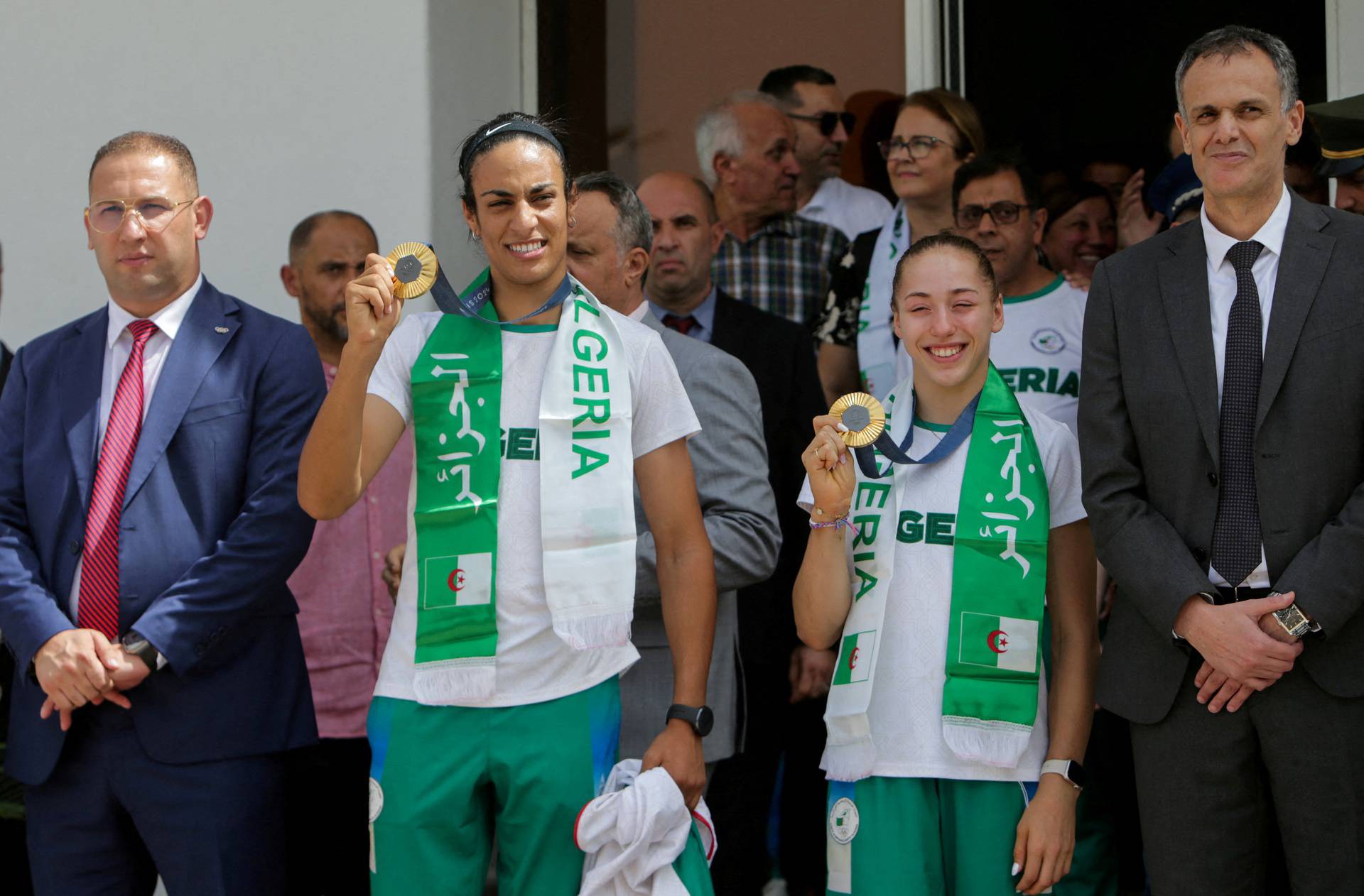 Khelif and Nemour arrive in Algiers