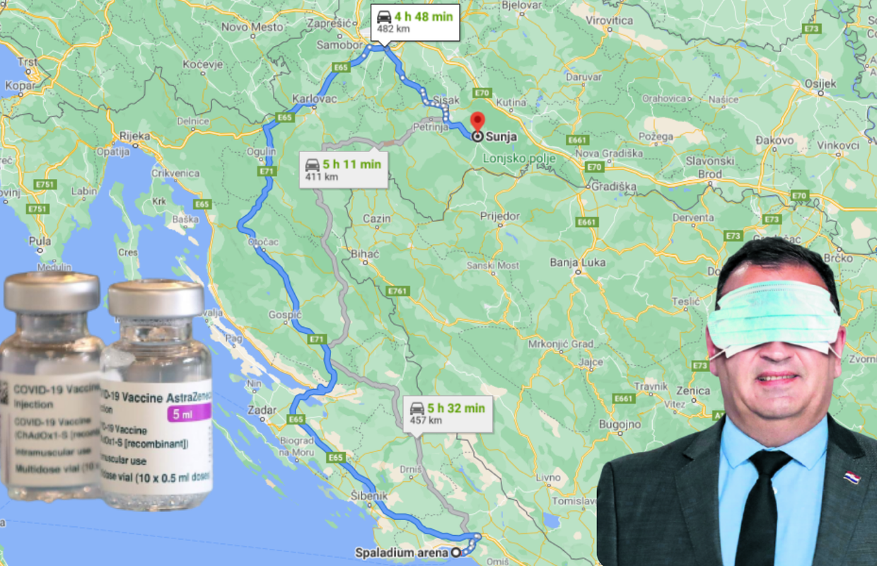 Nepokretan čovjek slučajno saznao da mora na cijepljenje u 482 kilometra udaljeni Split