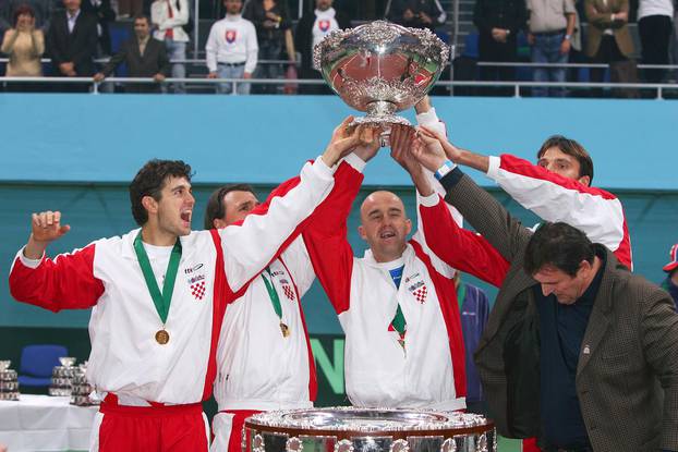 ARHIVA - Petnaest godina prošlo je od veli?anstvenog trijumfa tenisa?a Hrvatske u Bratislavi