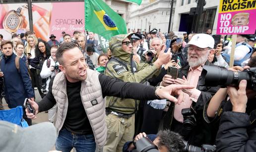 FOTO Demonstracije u Londonu zbog Trumpa: 'Migranti su dobrodošli, Donald Trump nije'