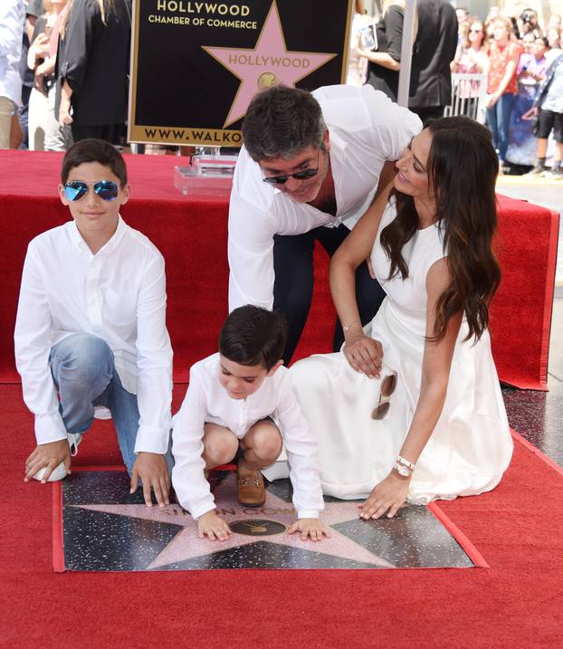 Simon Cowell Hollywood Walk of Fame Ceremony