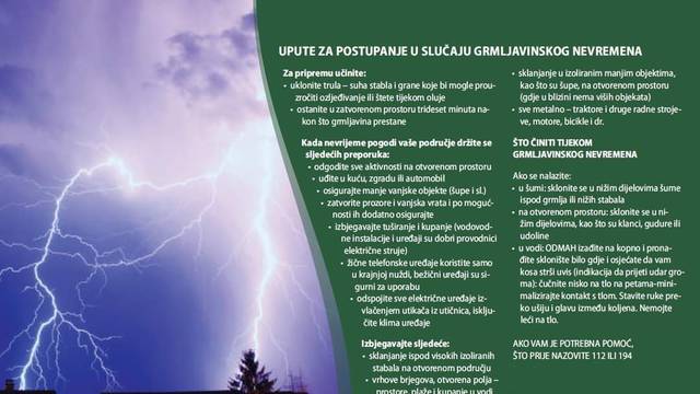 Meteorolog: 'Svi sastojci za nevrijeme u utorak su tu. Očekujte vjetar, kišu, tuču...'