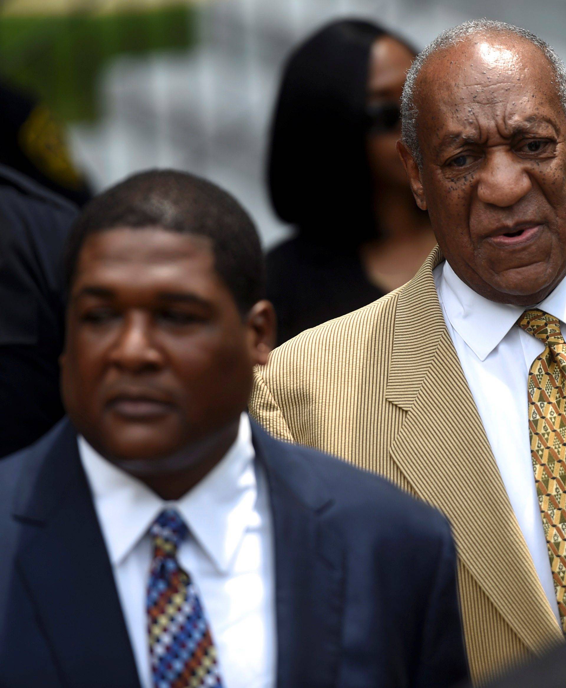 Actor and comedian Bill Cosby arrives for a hearing on sexual assault charges at the Montgomery County Courthouse in Norristown