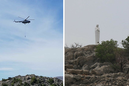 Helikopter MORH-a je Zubaku vozio kip Gospe težak tri tone