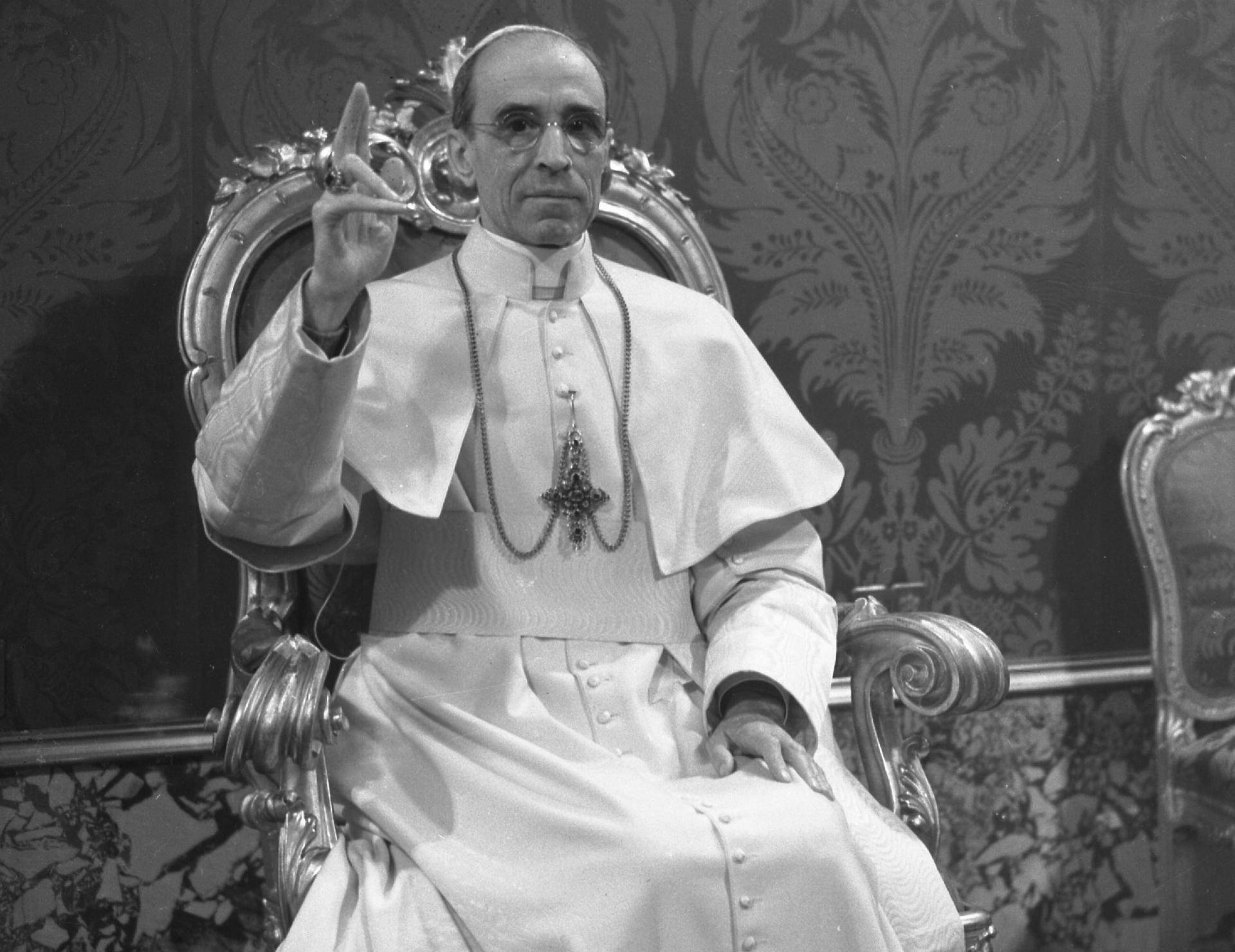 FILE PHOTO: Pope Pius XII, the pontiff during World War Two, appears in an undated file photo from the archives of Vatican newspaper Osservatore Romano