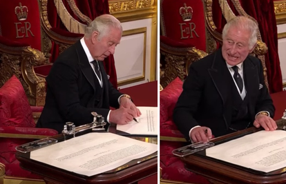 HIT VIDEO: Evo kako je Charles signalizirao da maknu kutijicu tijekom potpisivanja prisege