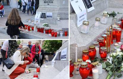VIDEO Zagrepčani pale svijeće za ubijene iz beogradske škole