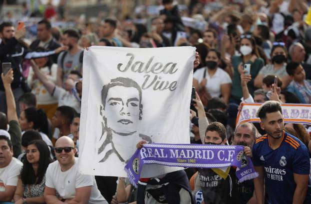 LaLiga - Real Madrid fans celebrate winning LaLiga