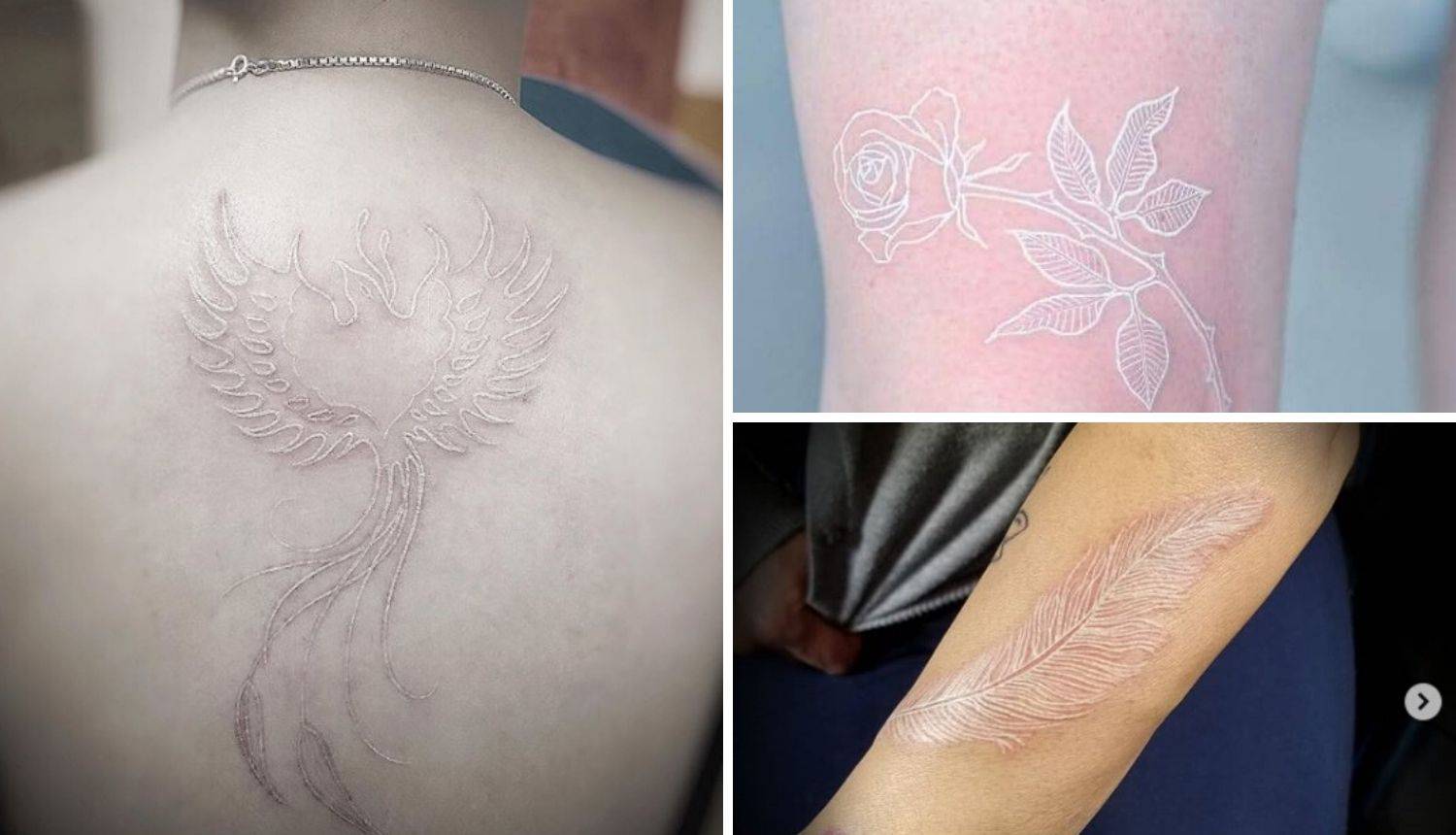 Poseban stil tetoviranja je bijela tetovaža - ona naglašava elegantan ukus svog vlasnika