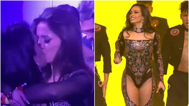 Atraktivna Španjolka ljubila djevojku tijekom proglašenja pobjednika na Eurosongu