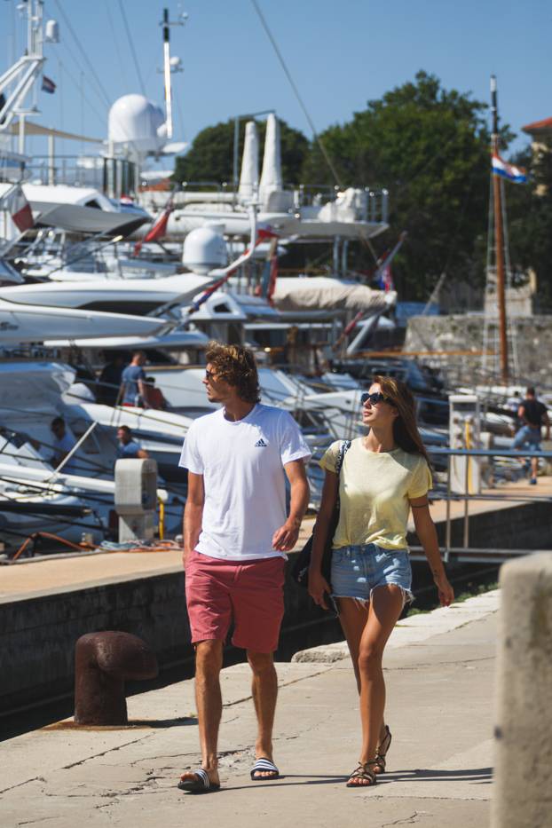 Zadar: Alexander Zverev s djevojkom Brendom odlazi s jahte Asha