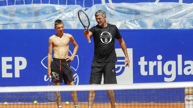 Goran Ivanišević sa sinom Emanuelom na Plava Laguna Croatia Open Umag teniskom turniru