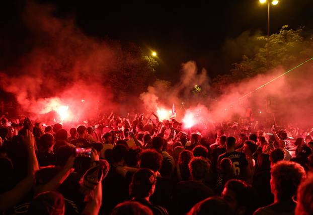 Champions League - Final - Paris St Germain fans gather in Paris