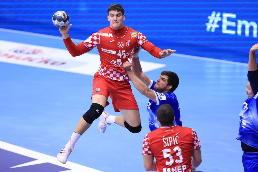 Osijek: Hrvatska protiv Rusije u rukometnoj utakmici Croatia Cupa 2022