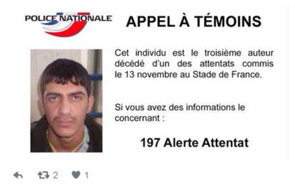 Ovo je treći napadač koji se raznio kod stadiona u Parizu