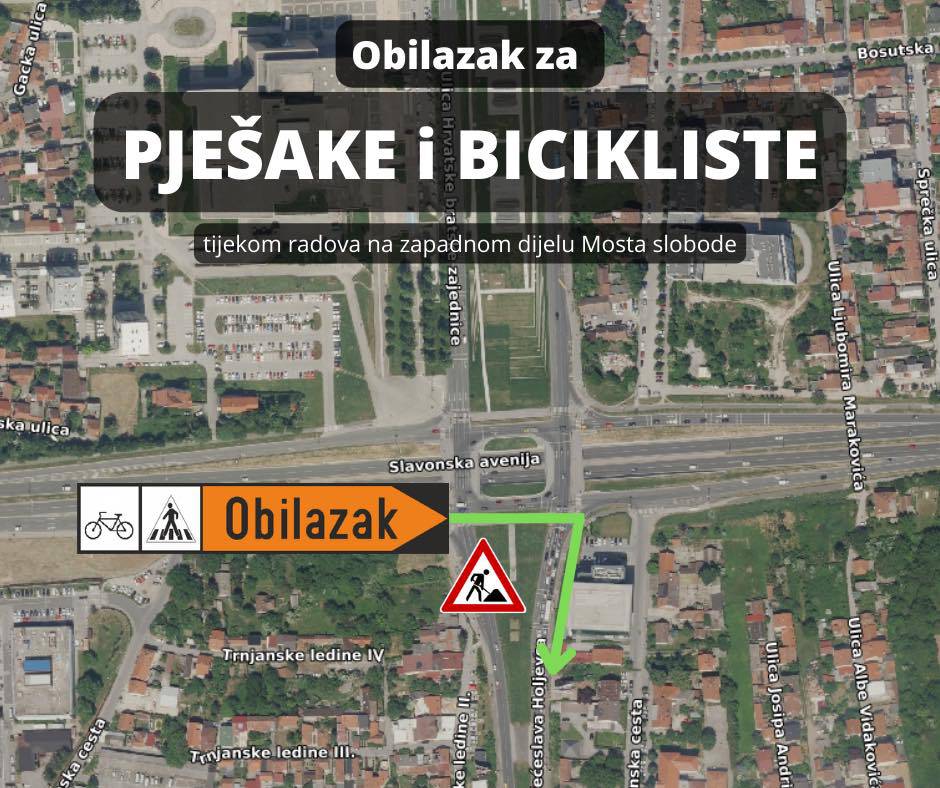 FOTO U utorak počinju radovi na Mostu slobode u Zagrebu: Ovo je nova regulacija prometa