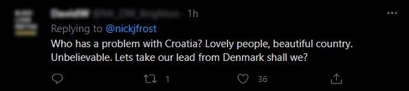 Engleski glumac na Twitteru prozvao njihove navijače: Zašto se rugate hrvatskoj himni?