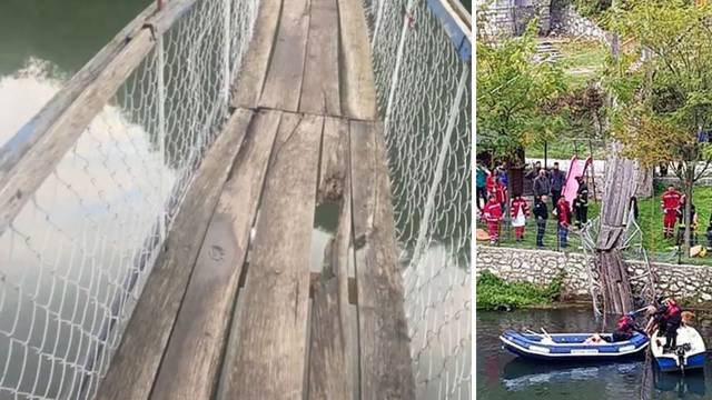 VIDEO Šetala mostom smrti prije nego je pao:  Pogledajte u kakvom su stanju bile daske