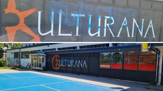 Na zgradi u Varaždinu osvanuo grafit 'ubojice': Četvero mladih je ispred nje pretuklo profesora