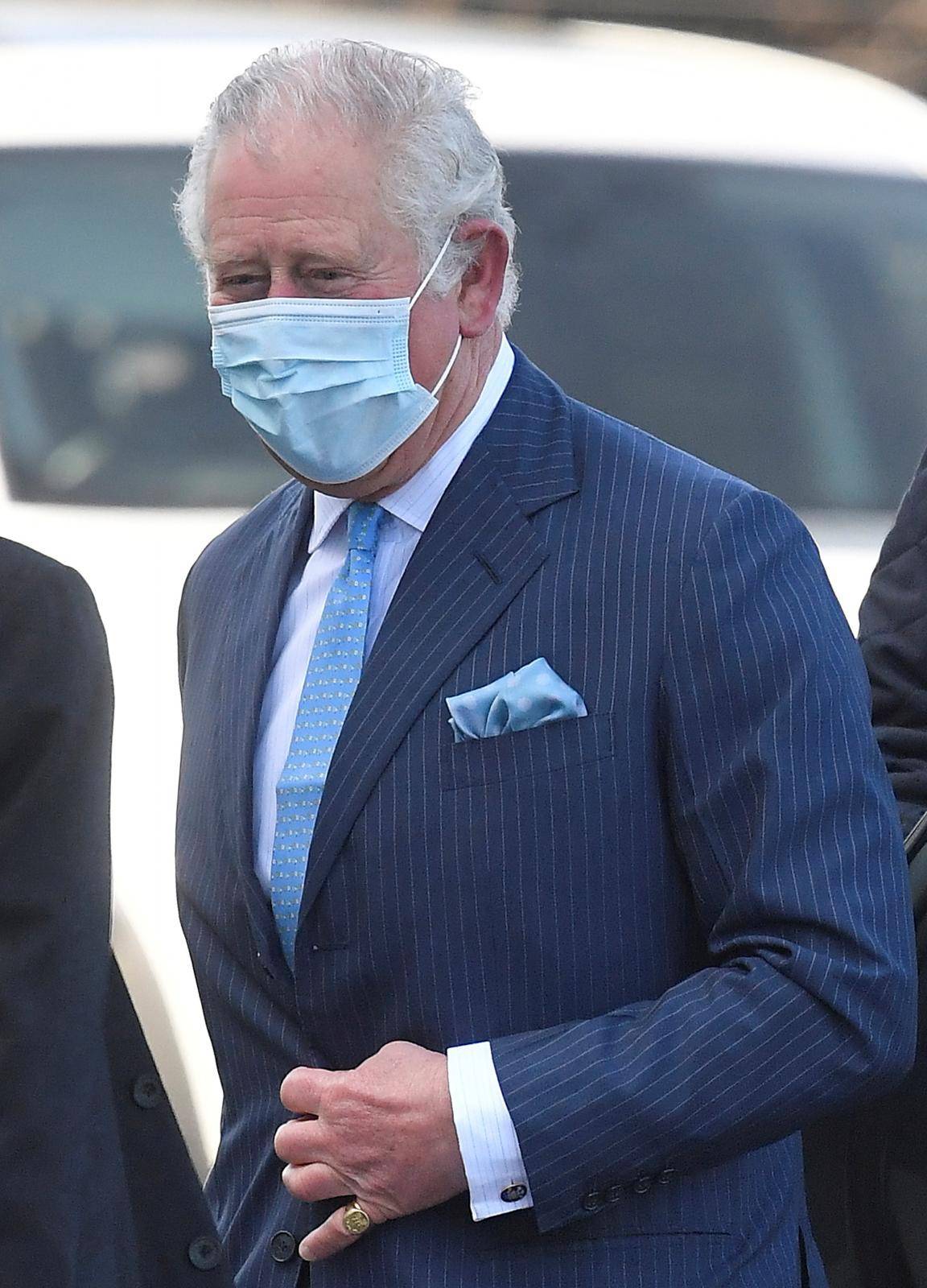 Britain's Prince Charles visits NHS COVID-19 vaccine pop-up clinic amidst the coronavirus disease (COVID-19) pandemic, London