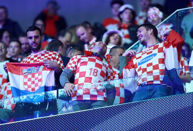 Lille: Navija?i na stadionu tijekom 2. me?a finala Davis Cupa  izme?u Jo-Wilfreda Tsonga i Marina ?ili?a