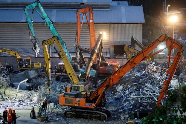 Aftermath of strong earthquake in Bangkok