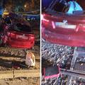 BMW-om su se zabili u stup i drvo. Vozač je poginuo,  četvero ima ozljede opasne po život