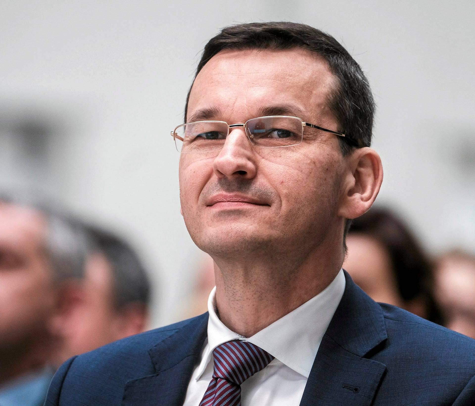 Finance Minister Morawiecki attends an opening ceremony of the Aero Gearbox International factory in Ropczyce