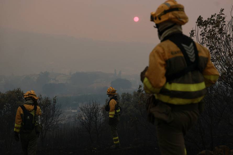 Wildfire in El Tiemblo, Spain