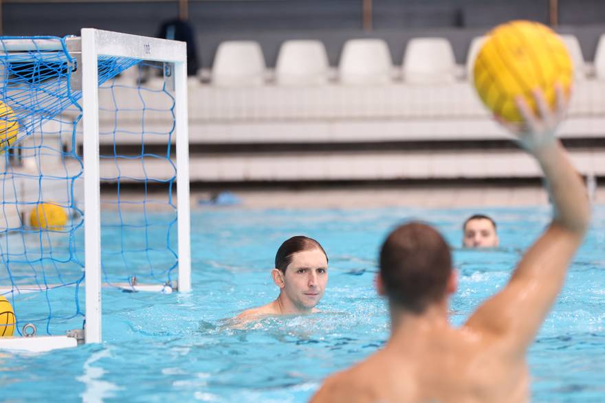 Trening Hrvatske vaterpolo reprezentacije uo&ccaron;i odlaska na Europsko prvenstvo