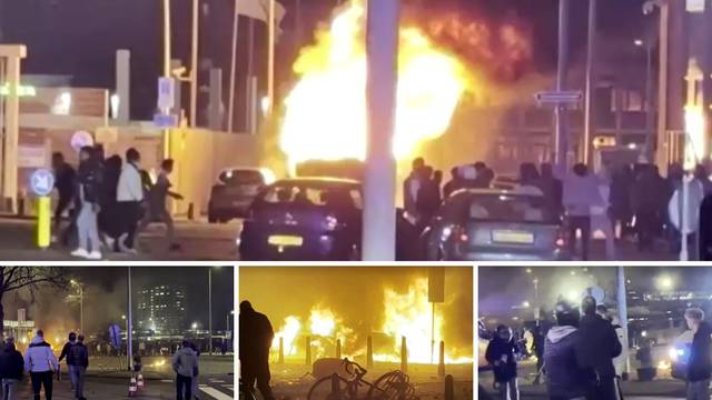 VIDEO Kaos u Nizozemskoj: Zapaljeni automobili, sukobile se dvije skupine Eritrejaca....