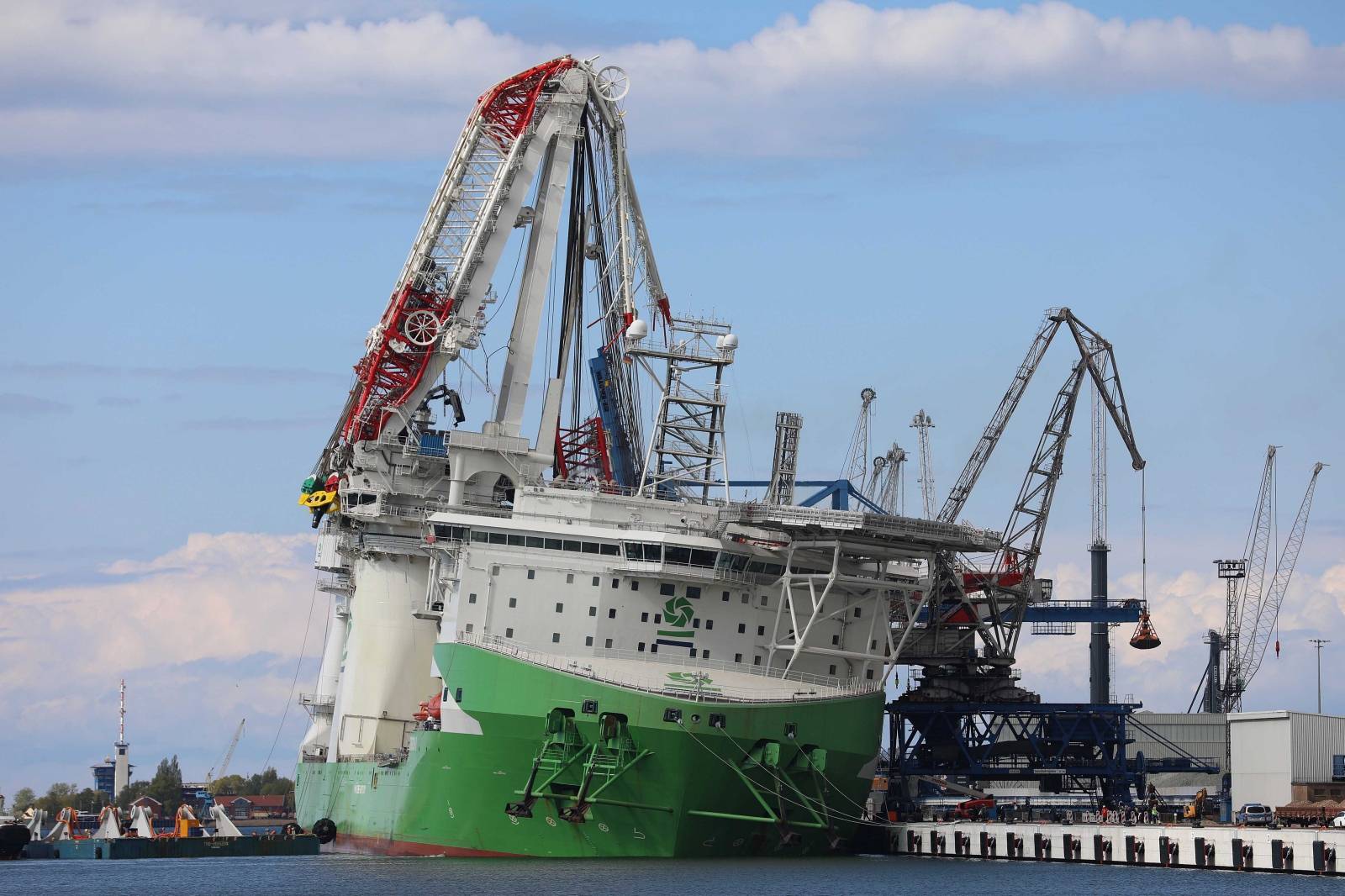 Accident in the overseas port of Rostock