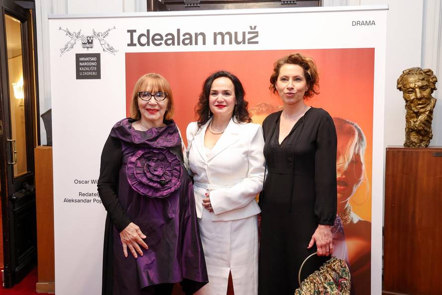 Zagreb: Poznati na premijeri predstave "Idealan muž"