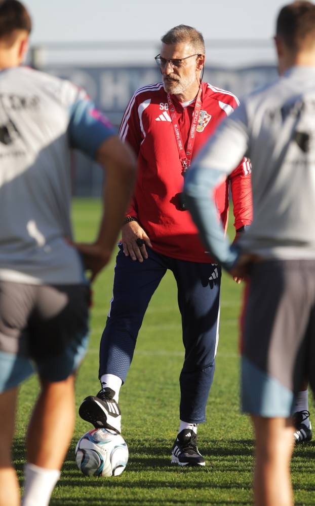 Rijeka: Trening Hrvatske nogometne reprezentacije na Rujevici.