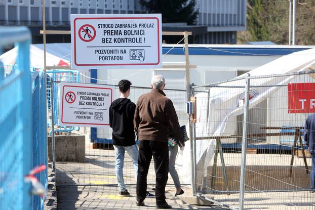 Karlovac: Pacijenti za testiranje na koronavirus u OB Karlovac prolaze proces trijaže