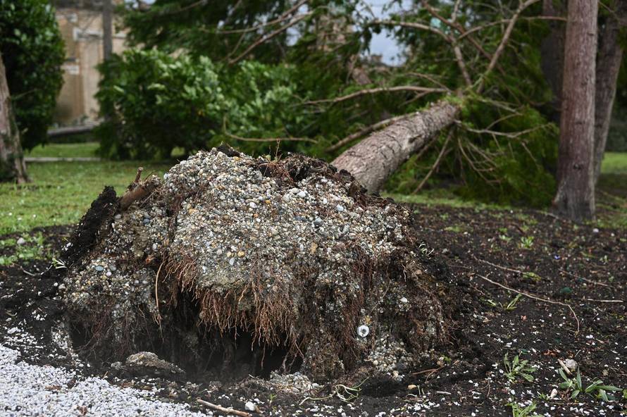 Zagreb: U nevremenu teško oštećeno gradsko groblje Mirogoj