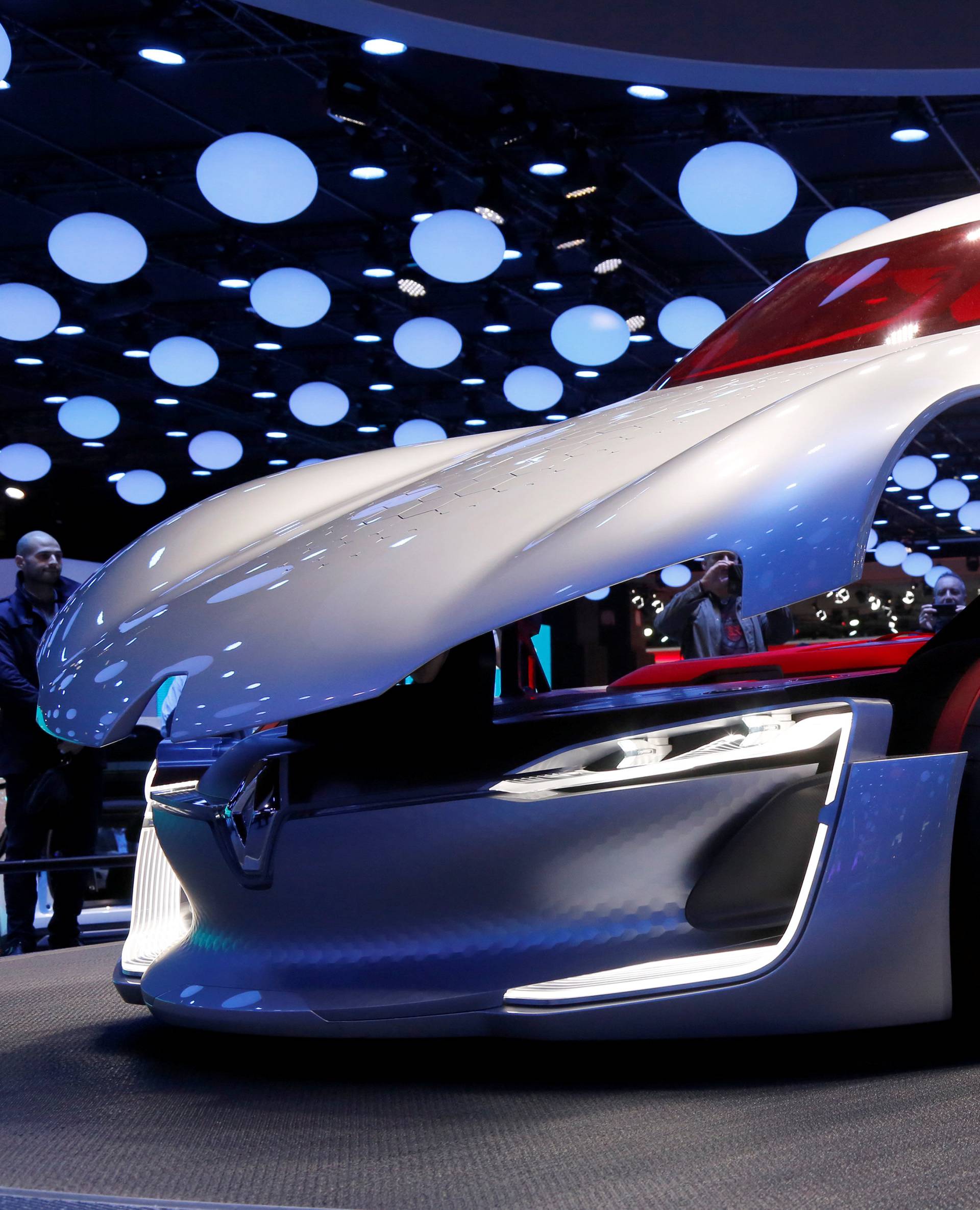 A Renault Trezor car is displayed at the Mondial de l'Automobile, Paris auto show, during media day in Paris