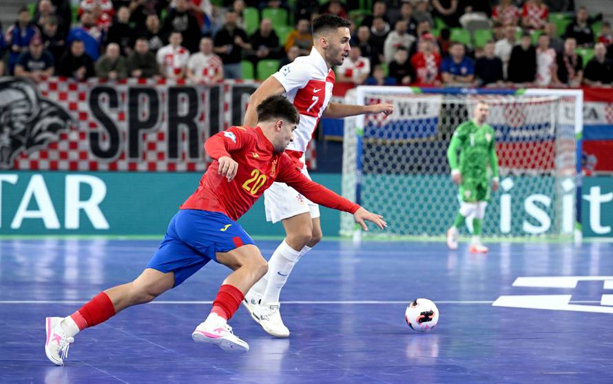 Susret Hrvatske i Španjolske u polufinalu Europskog prvenstva u futsalu