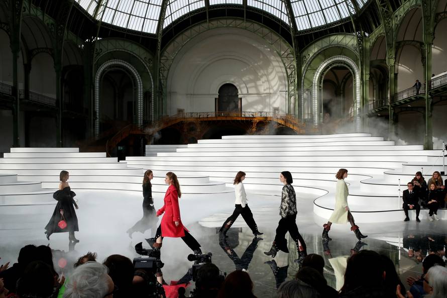 Chanel collection show at Paris Fashion Week