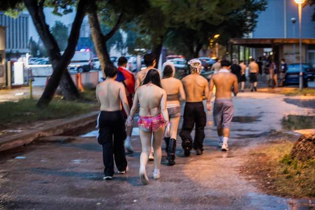 Split: Gužva nakon završetka Ultra Festivala