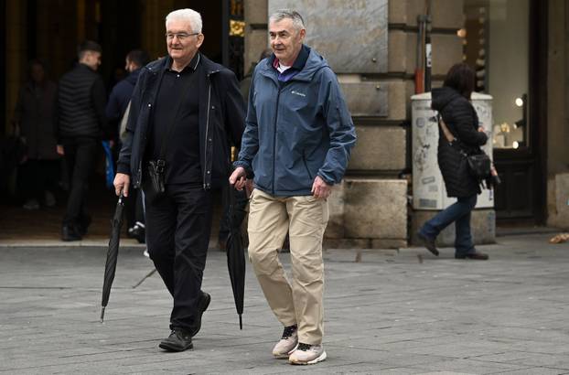 Zagreb: Milivoj Špika i Željko Glasnović u šetnji po gradu 