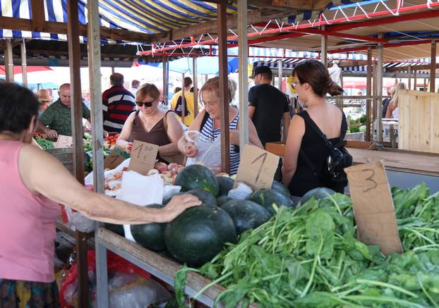 Šibenik: Bogata ponuda vo?a i povr?a na gradskoj tržnici
