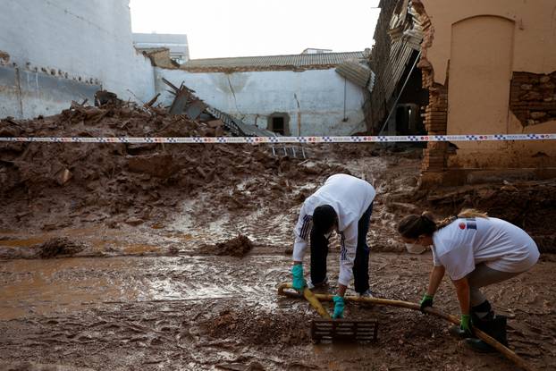 Aftermath of floods in Spain