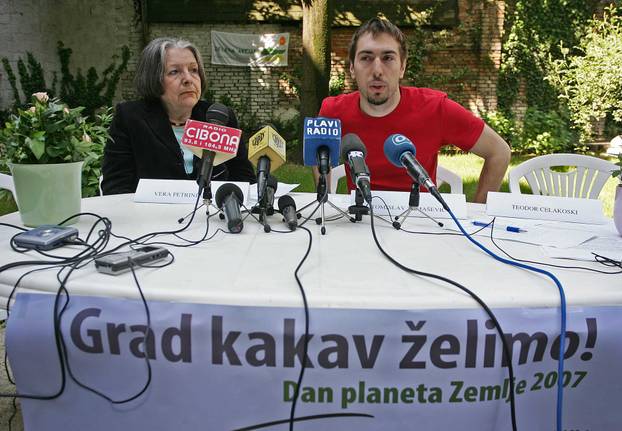 ARHIVA - 2007. Zagreb: Tomislav Tomašević na konferenciji za medije povodom Dana planeta Zemlje