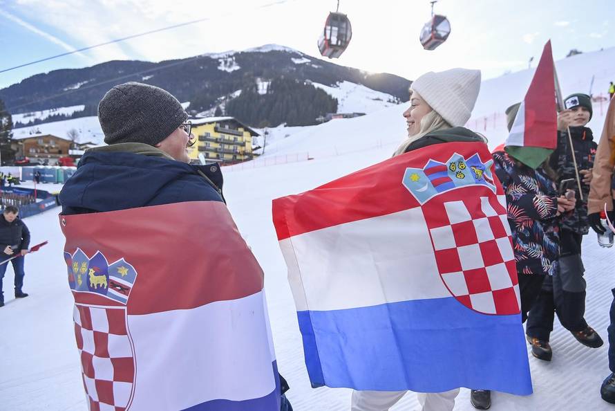 Saalbach: Hrvatski navijači na Svjetskom skijaškom prvenstvu
