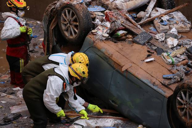 Aftermath of floods in Spain