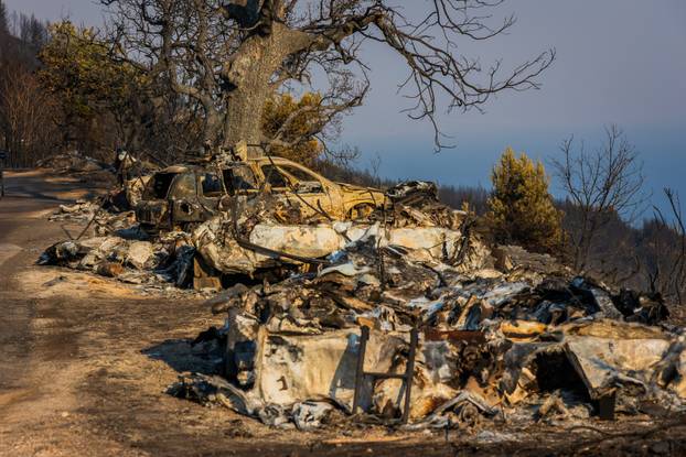 Posljedice katastrofalnog požara u mjestu Celina Staro Selo kod Omiša 
