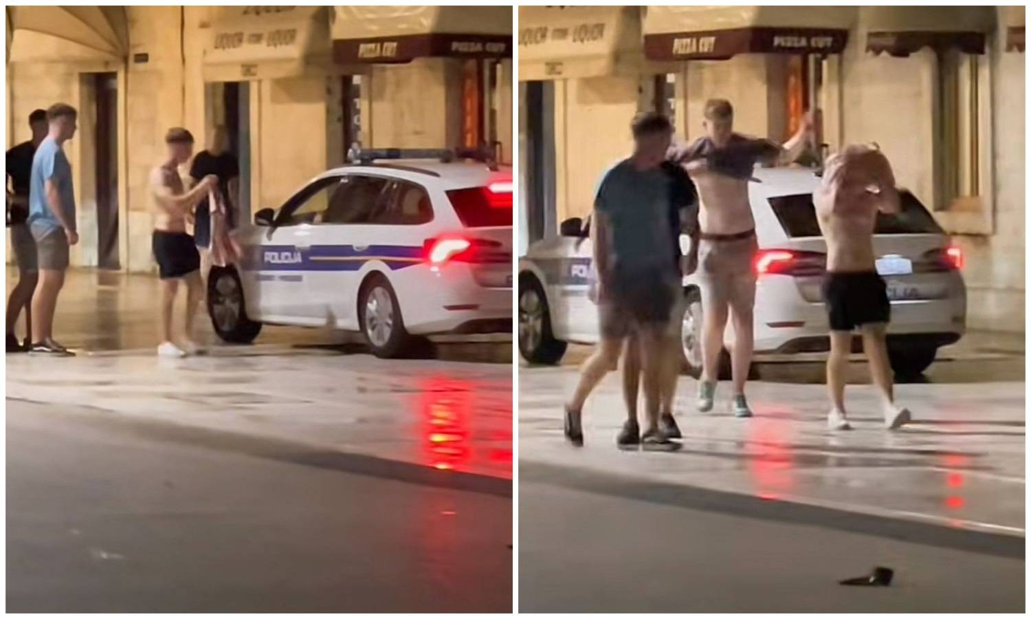 VIDEO Policija po Splitu iz auta viče golišavim turistima da odjenu majice: 'Kazne do 300 €'